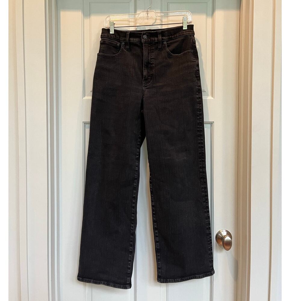 Madewell The Perfect Vintage Wide Leg Jean in Black